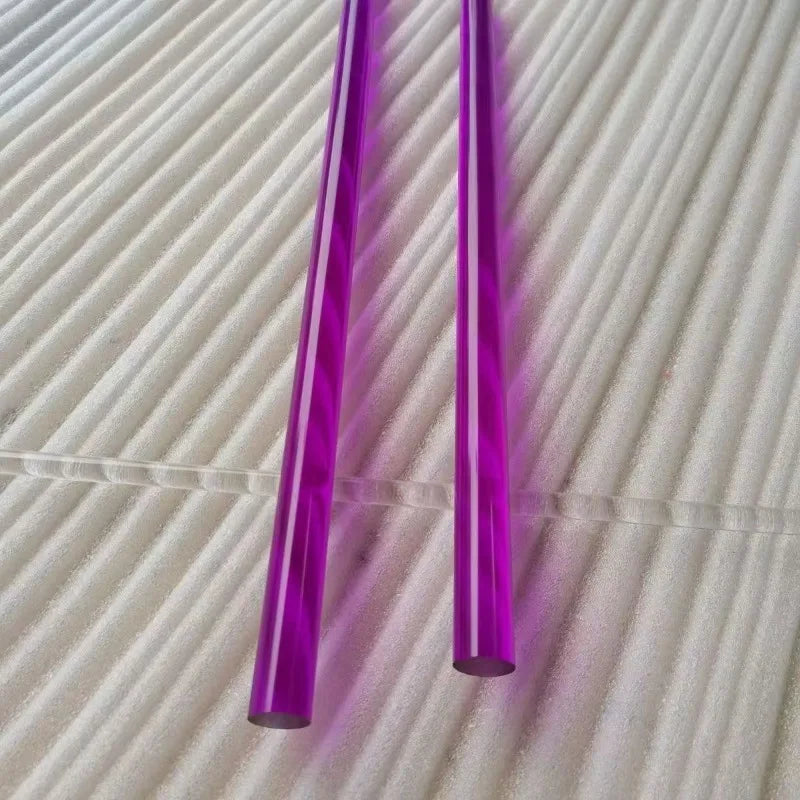 30-Piece Acrylic Dowel Rod Set - 76mm Clear Colorful Light Board Sticks for Kids