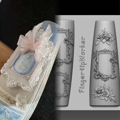 Snake Lolita Bow, Mushroom, Rose, Lotus, Bear 3D Acrylic Nail Mold - DIY Silicone Nail Decorations & Nail Art Products