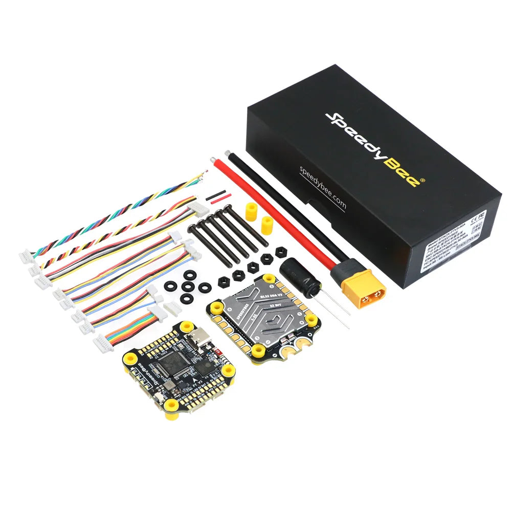 SpeedyBee F7 V3 50A Stack — F722 Flight Controller + BL32 50A 4-in-1 ESC with Blackbox for FPV Drone