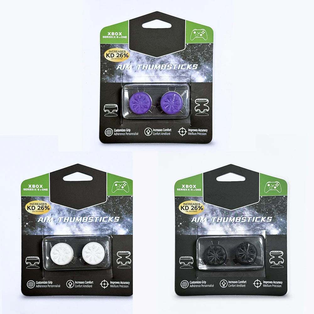 2PCS Xbox One & Series X/S Performance Thumb Grip Caps – Silicone Analog Stick Covers