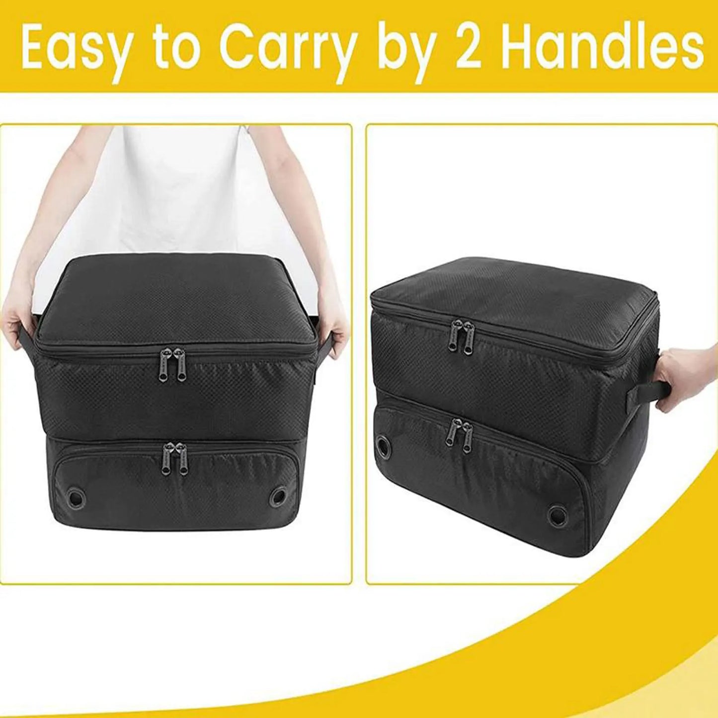 Golf Shoe Bag – Outdoor Foldable Storage for Golf Supplies, Oxford Cloth Holder Box for Ball & Towel, Portable Trunk Organizer