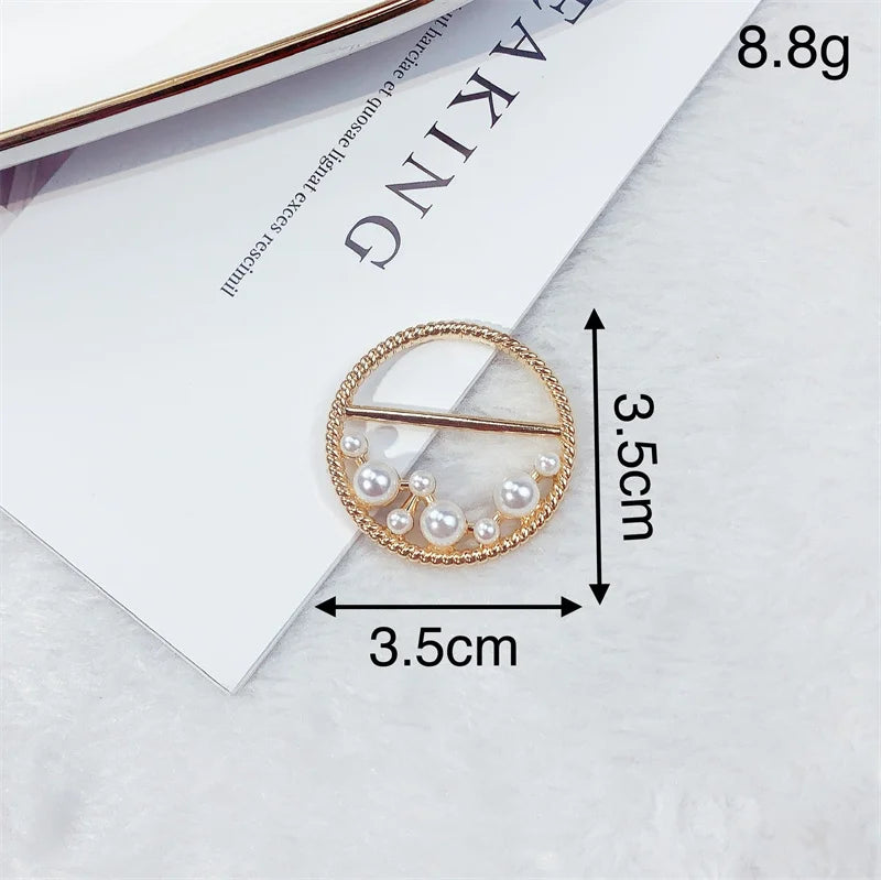 Creative Knot Buckles – Geometric T-Shirt & Scarf Waist Tightening Buttons, Clothing Accessories