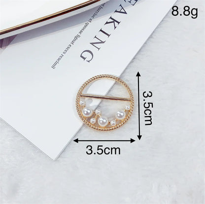 Creative Knot Buckles – Geometric T-Shirt & Scarf Waist Tightening Buttons, Clothing Accessories