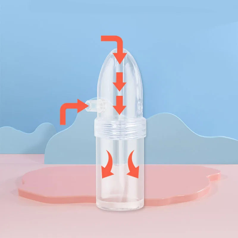 Baby Nasal Aspirator with Hand Pump - Hygienic Nose Cleaner with Soft, Non-Invasive Tip for Infants
