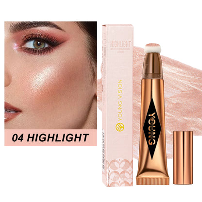 Multifunctional Liquid Blush & Contour Stick – Waterproof, Silky All-in-One Creamy Texture for Face & Eyes