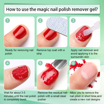 MAFANAILS 15ml Magic Nail Gel Remover — Fast-Acting UV Gel & Semi-Permanent Polish Remover, Nail Varnish & Glue Cleaner