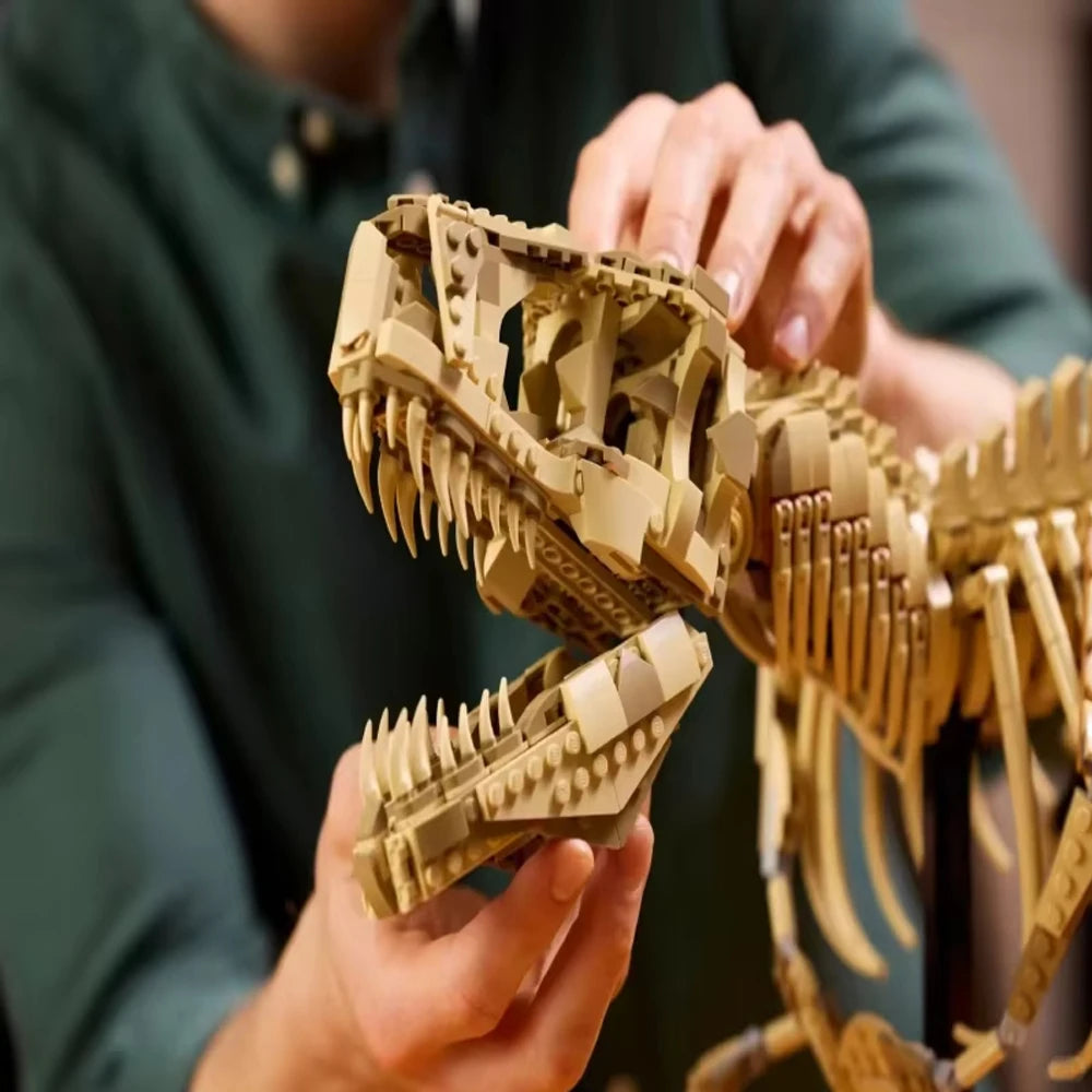 3145-Piece Dinosaur Fossil Building Blocks – 100cm T-Rex Bone Model Toy for Home Decor & Birthday Gifts