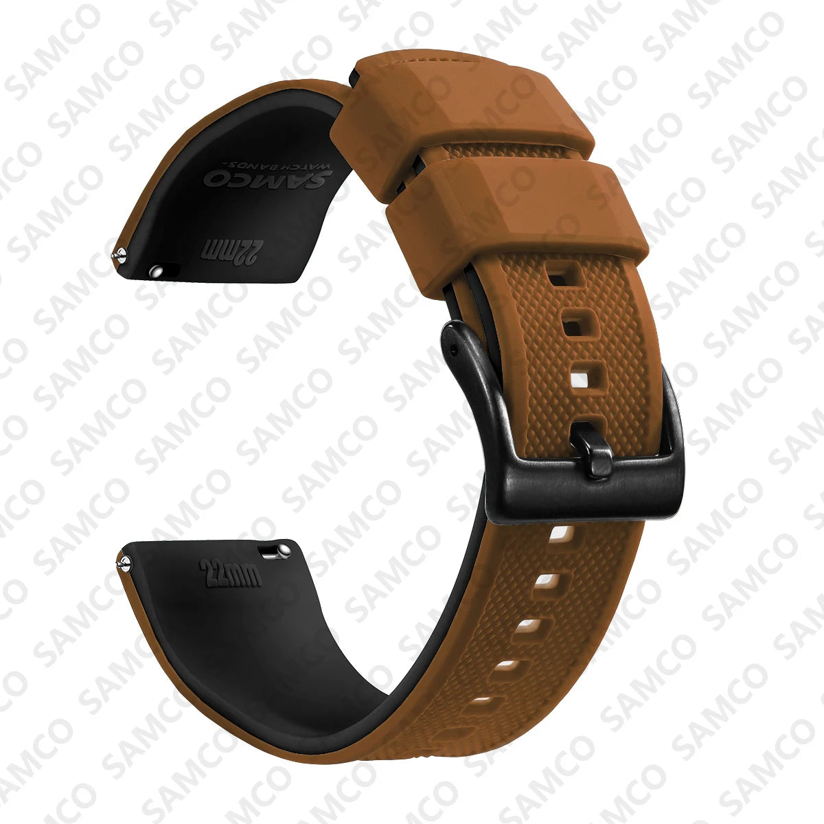 Premium Silicone Watch Band - Quick Release Rubber Replacement Strap for 18mm 20mm 22mm Watches
