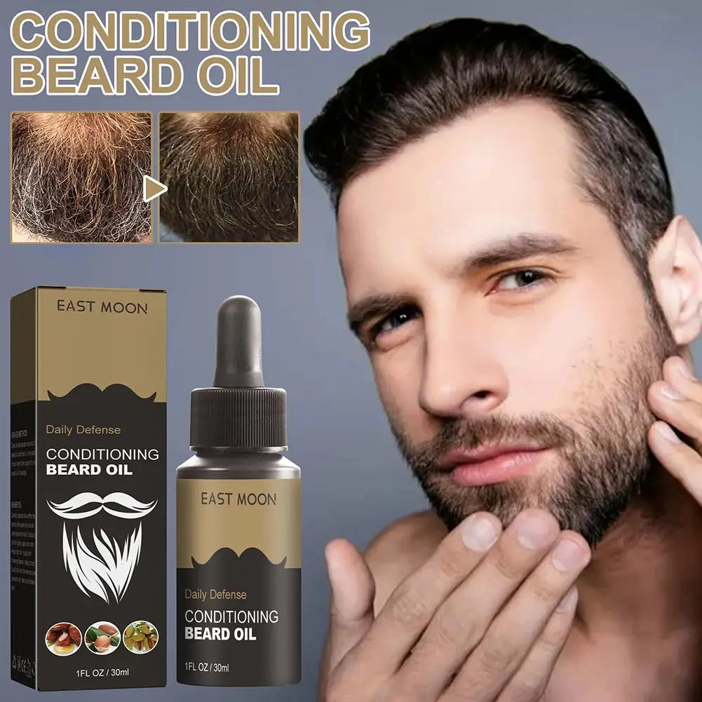 30ml Beard Growth Oil Serum for Men – Nourishing Beard Care Oil to Soften, Strengthen, Style & Promote Healthy Beard Growth