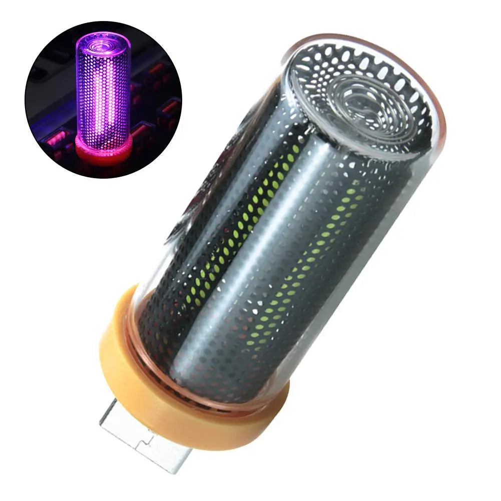 Retro USB LED Filament Night Light - Warm Yellow Flame Ambient Bulb for Car, Bedroom & Home Decor