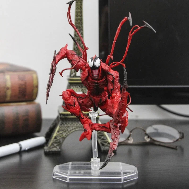 AMAZING YAMAGUCHI Carnage Venom Action Figure — KAIYODO Spider-Man Legends Movable Model Toy Gift for Kids and Collectors