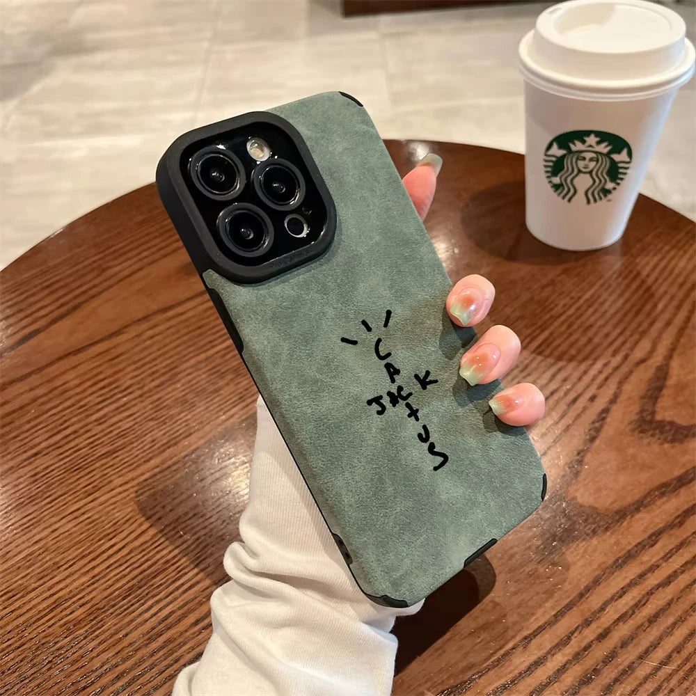 Flip Leather Phone Case for iPhone 11-16E Pro Max Plus - Fashion Streetwear Protective Cover