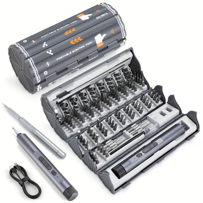 138-in-1 Mini Electric Screwdriver Set – Precision Magnetic Bits & Durable Alloy Tool Kit for PC, iPhone & DIY Repairs