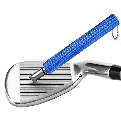 Golf Club Groove Sharpener – Stainless Steel Re-Grooving & Cleaning Tool for Wedges and Irons, U/V-Grooves