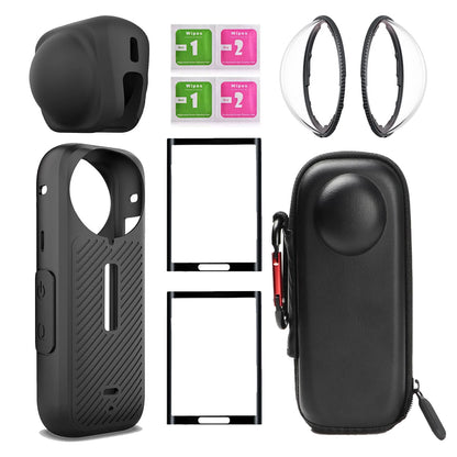 Insta360 X4 Lens Guards, Storage Bag & Screen Protector Film – Anti-Scratch Camera Accessories for Insta360 X4