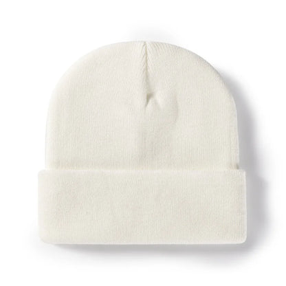 Winter Knit Beanie Hat - Warm Stretch Skull Cap for Boys Girls Adults in Black White Blue Pink & More Colors