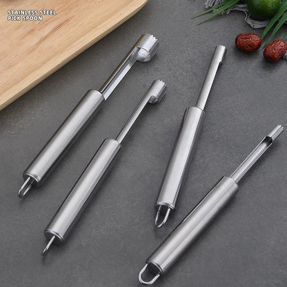 Stainless Steel Fruit Corer & Apple Seed Remover – Home Vegetable Tool for Pear, Red Dates, Hawthorn, and Kitchen Accessories