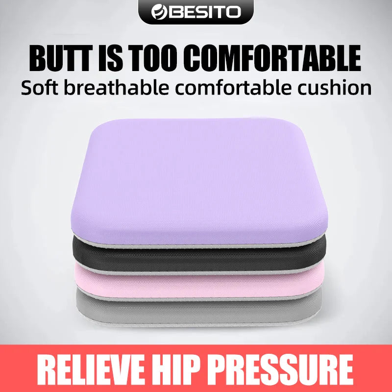 Ergonomic Memory Foam Seat Cushion – Office & Student Chair Pillow for Hemorrhoid Relief and Prolonged Sitting