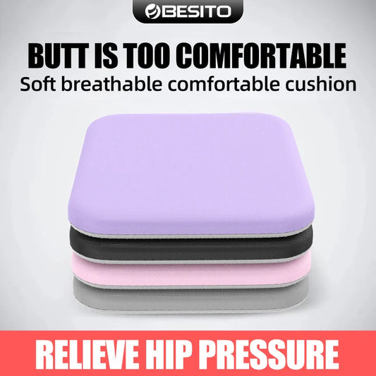 Ergonomic Memory Foam Seat Cushion – Office & Student Chair Pillow for Hemorrhoid Relief and Prolonged Sitting