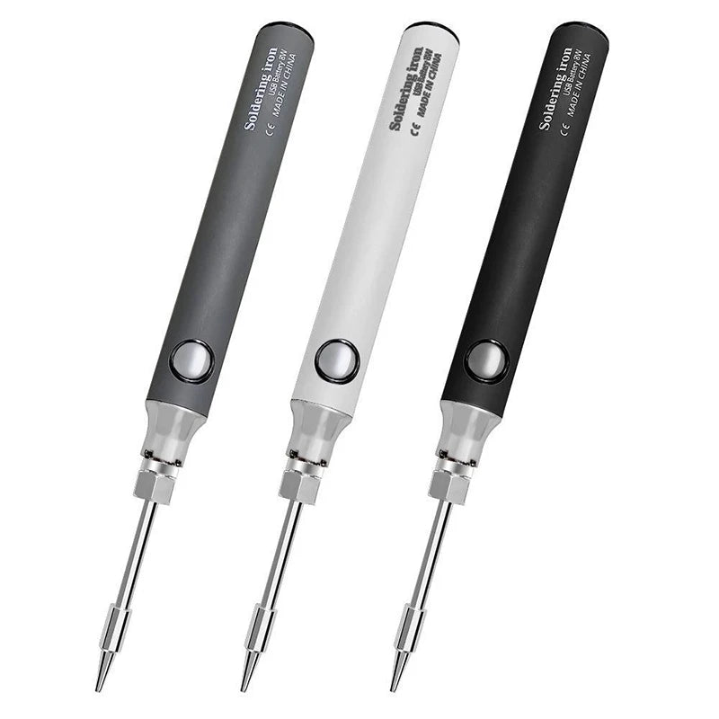Portable 5V Micro USB Wireless Soldering Iron Pen, Battery-Operated Electric Welding Tool