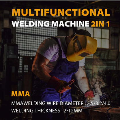 HITBOX 200A 6-in-1 HF TIG AC/DC Aluminum Welder — MMA ARC Argon Digital Pulse Stainless Welding Machine, 2T/4T HBT250P 220V