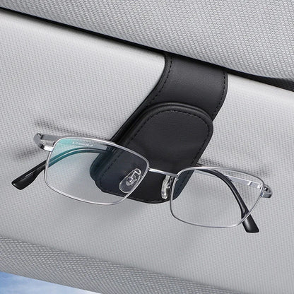 Universal Car Sun Visor Organizer Clip – Sunglasses Holder, Card & Pen Storage Auto Accessory