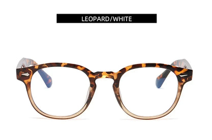 JNPCXI Retro Round Sunglasses – Punk Leopard Rivet Fashion Shades UV400 for Men & Women