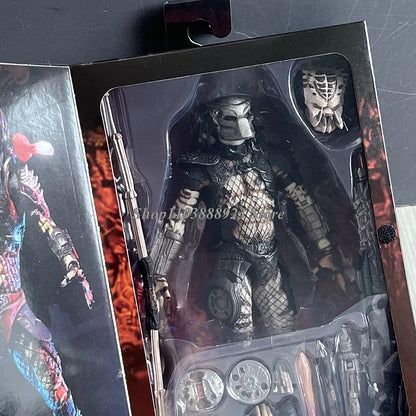 NECA Predator Figure — Ultimate Shaman Elder Armored Jungle Hunter with Snake Vision, Alien Model Toy Gift