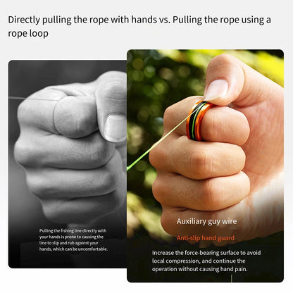 Alloy Fishing Cable Ring - Anti-Slip Line Cutter Tool for Fishing Reel Leader Knot Tightening