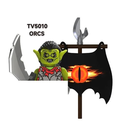 TV6403/TV6404/TV6405 Blocks Toy Set — Orcs, Dwarfs, Elves & Rohan Knight Action Figures Building Bricks for Kids Gift