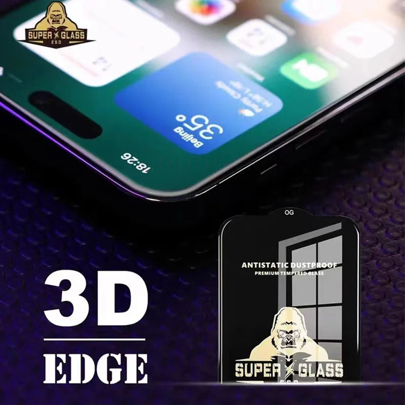 King Kong Gorilla Tempered Glass Screen Protector – For Samsung A36 & A56 Ultra Clear Anti-Scratch Protective Film