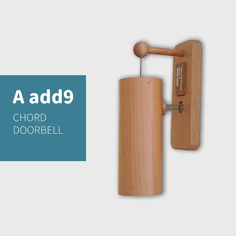 432Hz Wooden Doorbell Chime - Musical Entry Door Bell for Home, Business, Fridge & Housewarming Gift
