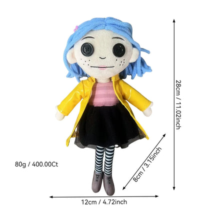 Coraline Squid Plush Toy – Cute Kawaii Cartoon Stuffed Doll Soft Pillow for Kids Birthday Gift & Collection