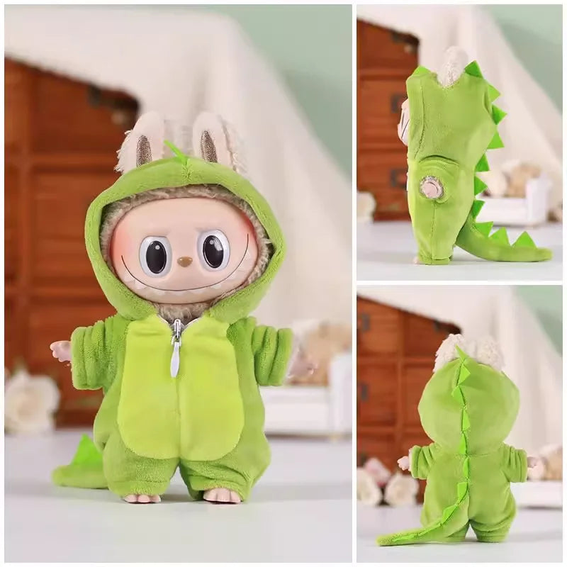 Dragon Monster Onesie for Labubu V1/V2/V3 – Baby Dinosaur Costume Outfit