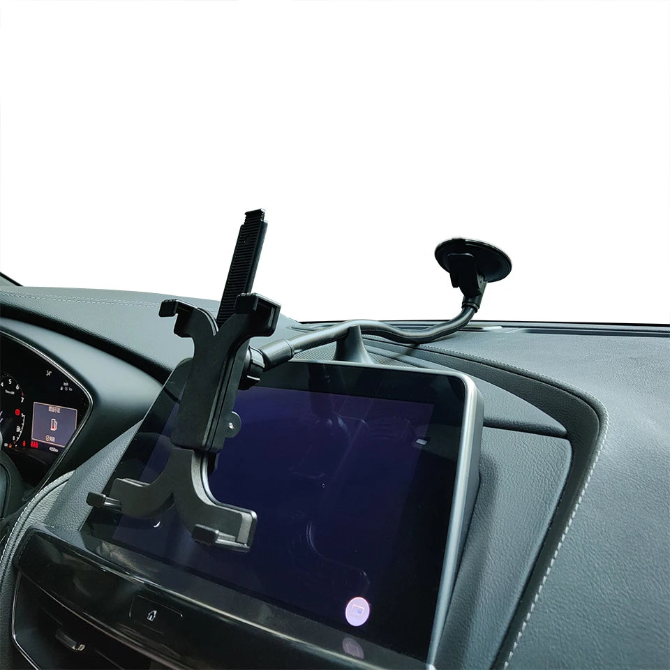 Car Tablet Holder Long Arm — Suction Cup Mount for 7-13'' iPad, Xiaomi Tablet, SUV & Truck