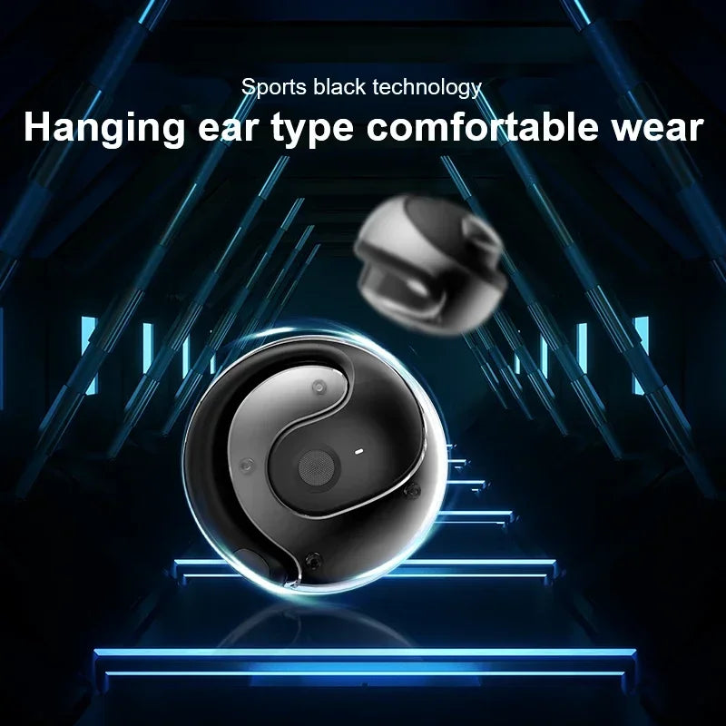 OWS Wireless Bluetooth Headphones — Smart Touch Sports Earbuds, HiFi Stereo, Waterproof with Mic for Phone