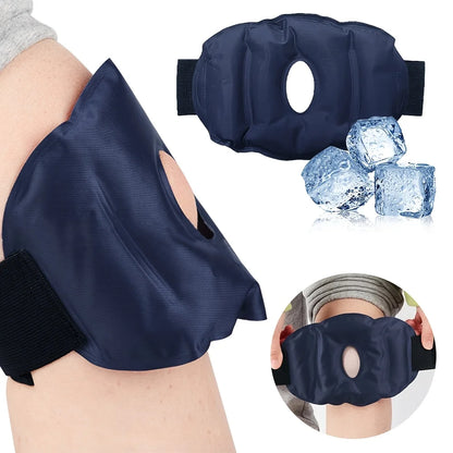 Nylon Gel Knee Ice Pack – Reusable Hot & Cold Compress for Knee Pain Relief, Relaxation & Foot Care