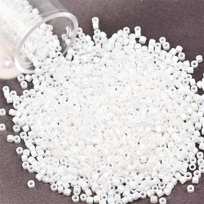 11/0 Mini Glass Beads – 2000PCS Small Cylindrical Beads for DIY Jewelry Making, Necklaces & Bracelets, 10g/Pack