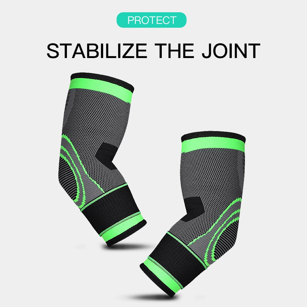 Elastic Elbow Support Sleeve – Nylon Protective Pad for Gym, Sports, Basketball, and Fitness