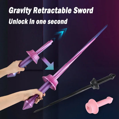 3D Gravity Telescopic Samurai Sword – Spiral Toy for Stress Relief, Cosplay, Gifts & Home Decor