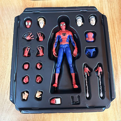Sentinel Peter Parker Action Figure – Spider-Verse Noir PVC Collectible, Movable Miles Parker Figurine