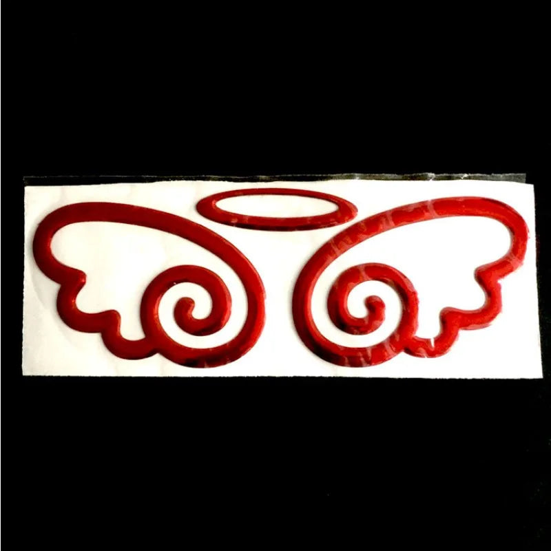 3D Angel Wings Car Sticker - Personalized PVC Rear Vehicle Decoration & Exterior Modification Accessory