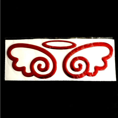 3D Angel Wings Car Sticker - Personalized PVC Rear Vehicle Decoration & Exterior Modification Accessory