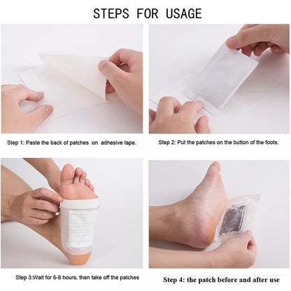 Detox Foot Patches – 2/10PCS Natural Pads for Toxin Removal, Weight Loss, Sleep Improvement, Stress Relief for Men & Women