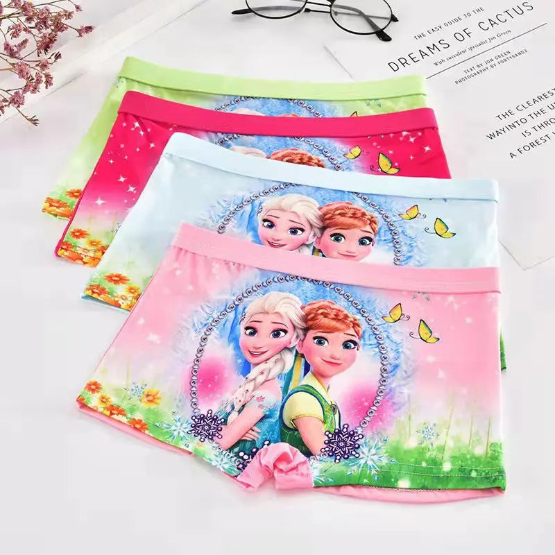 New Girl Underwear Set – Anna Elsa Princess Cartoon Kids Panties, 2-7 Years, Comfortable Briefs for Girls