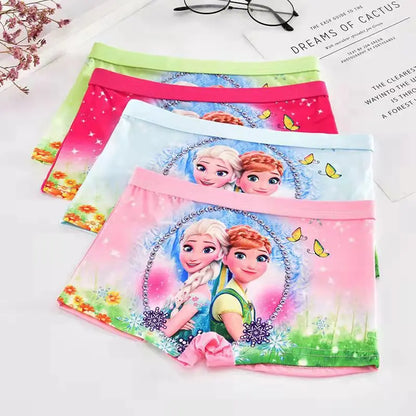 New Girl Underwear Set – Anna Elsa Princess Cartoon Kids Panties, 2-7 Years, Comfortable Briefs for Girls