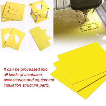 3-Piece 3240 Yellow Epoxy Fiber Insulation Board - DIY Battery Pack Plates for 3.2V LiFePO4 Cells 90Ah–320Ah