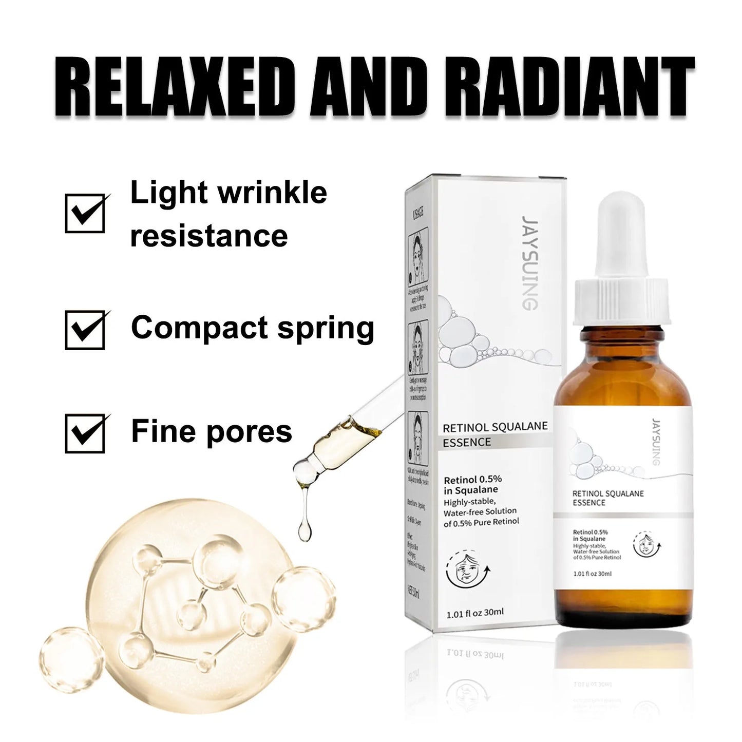 Retinol Ordinary Serum – Eye Fine Line Removal, Skin Lifting, Brightening & Firming Facial Essence