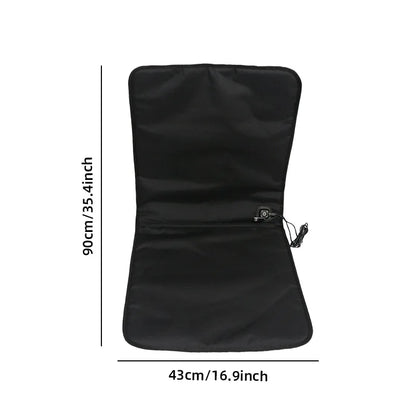 USB Waterproof Heated Seat Cushion 90x43cm – 3 Temperature Settings Winter Heating Pad for Car, Office & Home