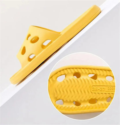 Summer EVA Leaky Slippers - Non-Slip Bathroom Beach Sandals for Men Women Indoor Outdoor